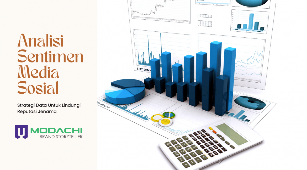 Dashboard analisis sentimen media sosial dengan graf emosi pelanggan