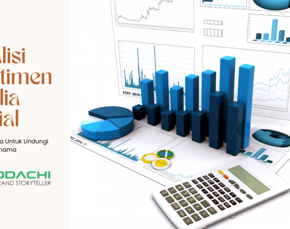 Dashboard analisis sentimen media sosial dengan graf emosi pelanggan