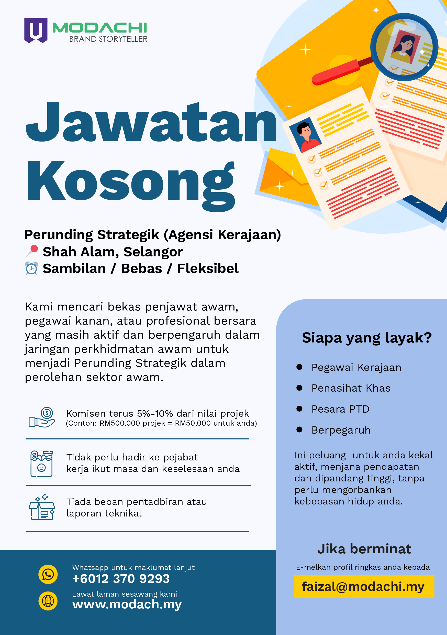 Jawatan Kosong: Sales & Marketing Consultan